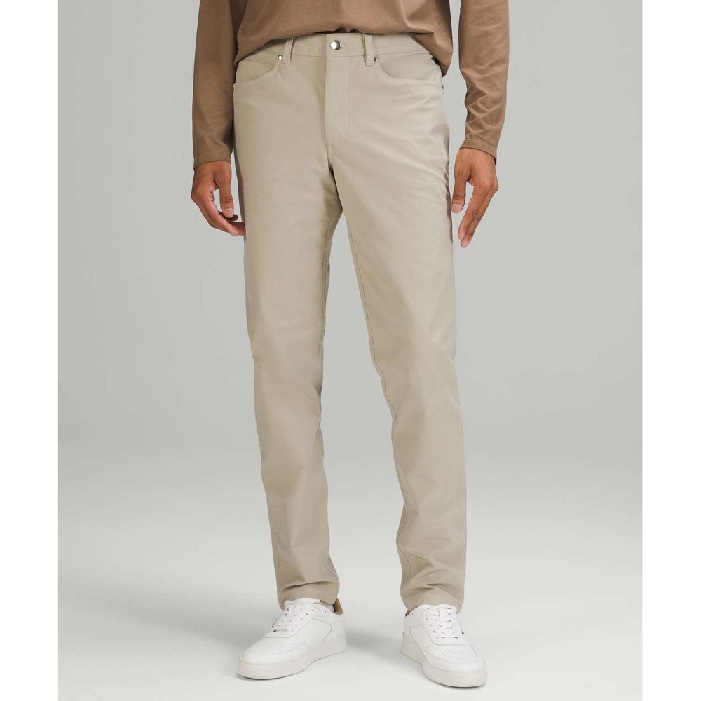 Lululemon ABC Classic Fit Pant 32L Warpstreme Tan Khaki Mens Size 44